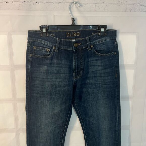 DL 1961 Dark Blue  DL PRO 360° Comfort Russell Slim Straight Jean Ford 30 x 33 - Picture 4 of 12